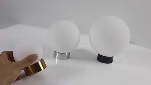 Plafonnier Led rond en forme de boule de verre - vue 6 sur 15