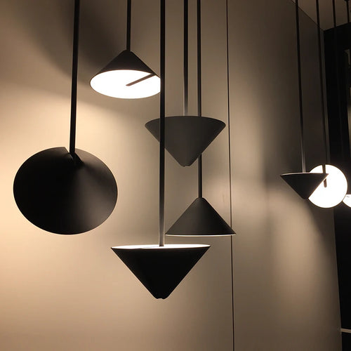 suspension LED design nordique moderne en fer multi-angles décorative - vue 2 sur 7