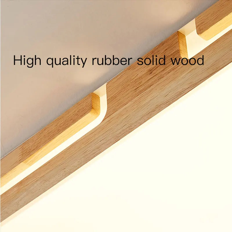 plafonnier led en bois design moderne intelligent et élégant - vue 10 sur 12