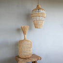 Lampadaire en rotin style Vintage nostalgique Simple