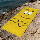 Serviette de plage barbapapa dessin animé séchage rapide