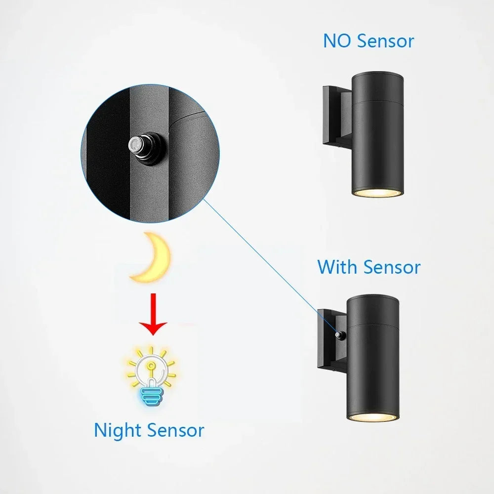 applique murale led imperméable avec capteur pour intérieur et extérieur - vue 4 sur 13