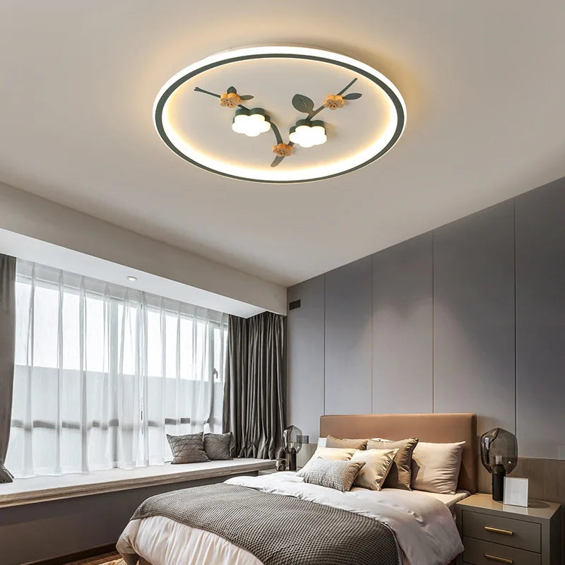 plafonnier led design floral pour décoration moderne de plafond - vue 5 sur 12