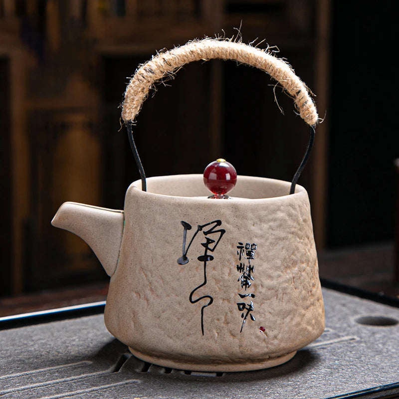 Service à thé japonais rétro kungfu théière tasse