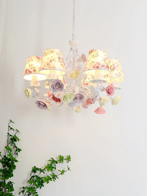 lustre en céramique led style nordique rétro pour un éclairage élégant - vue 4 sur 11