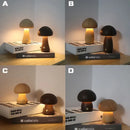 Lampe led champignon veilleuse en bois avec interrupteur tactile