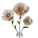 décoration mariage ensemble fleurs artificielles pavot géant pour scène
