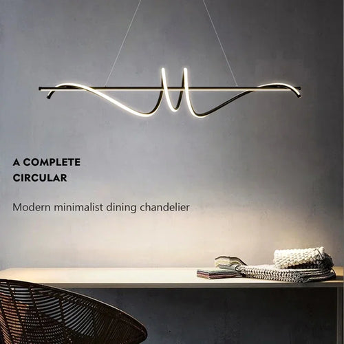 suspension moderne à led pour décoration intérieure élégante - vue 4 sur 8