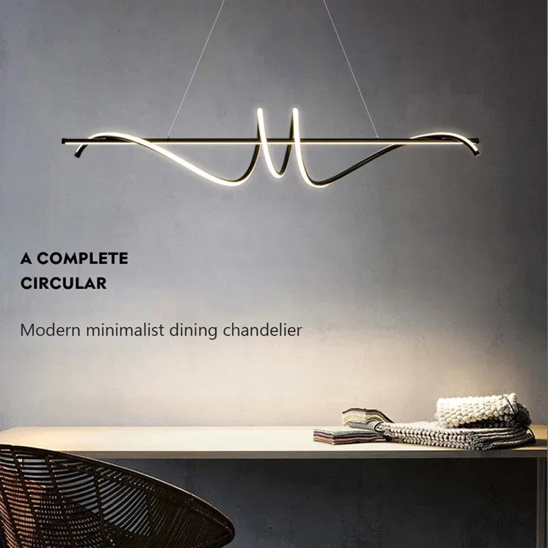 suspension moderne à led pour décoration intérieure élégante - vue 3 sur 8