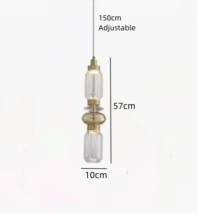 lustre led avec collocation gratuite et fil réglable - vue 10 sur 14