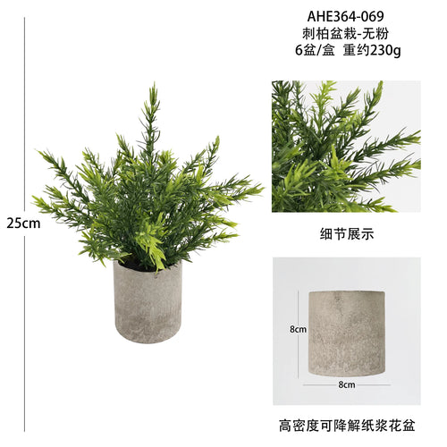 plantes artificielles pour décoration de bureau et table - vue 12 sur 21