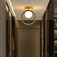 plafonnier moderne en verre pour éclairage intérieur décoratif