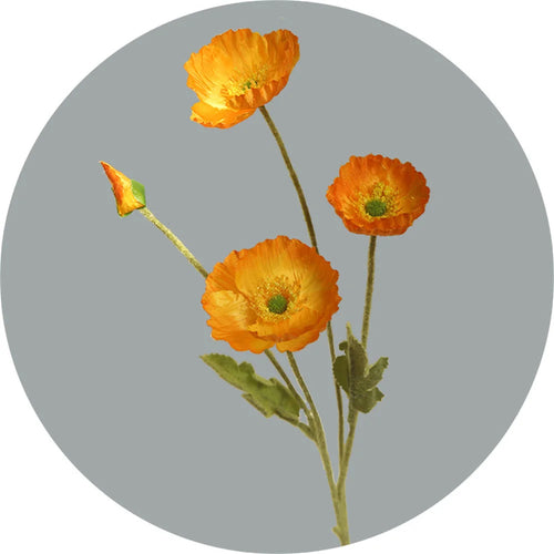 fleurs artificielles coquelicots en soie pour décorations et bouquets - vue 13 sur 12