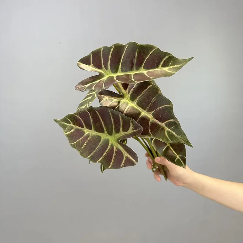 lot de 2 feuilles artificielles pour décoration de fête automne - vue 7 sur 10