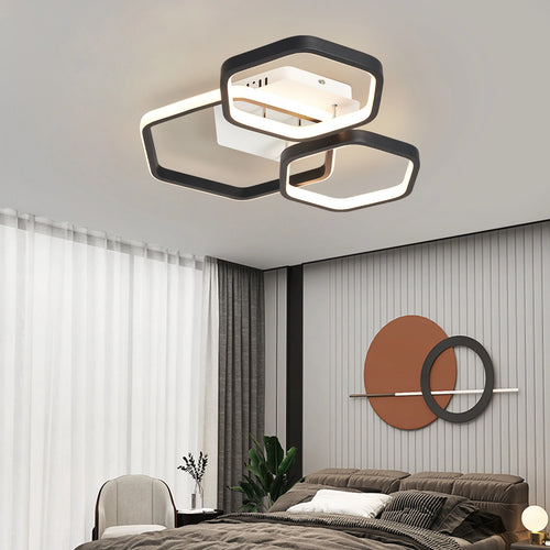 Modern Led Chandelier For Living Rooms, Bedrooms, Children's Rooms, Home Chandeliers, Working Together With Smart Home - vue 5 sur 9