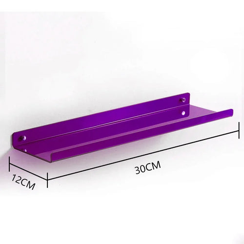 étagère murale flottante en acrylique transparent pour rangement organisé - vue 54 sur 57