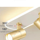 plafonnier moderne à leds avec projecteur pour décoration maison