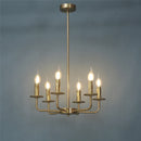 lustre moderne simple en fer avec lumière créative
