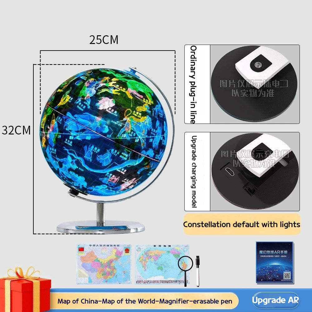 globe lumineux éducatif avec constellations et lumière led - vue 6 sur 7