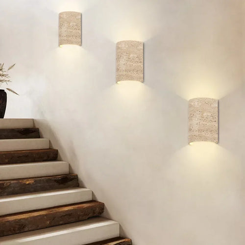 applique murale led en pierre naturelle style moderne décoratif - vue 7 sur 7