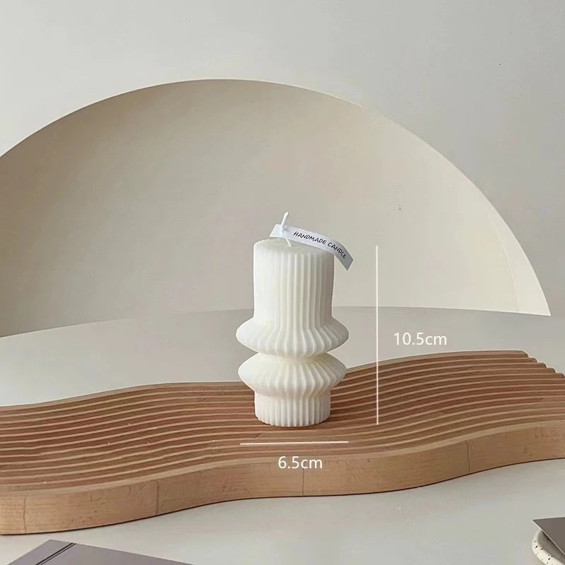 accessoires de décoration moderne bougies parfumées géométriques de luxe - vue 11 sur 12