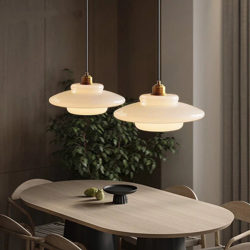 lampe led suspendue moderne en verre pour décoration maison - vue 3 sur 9