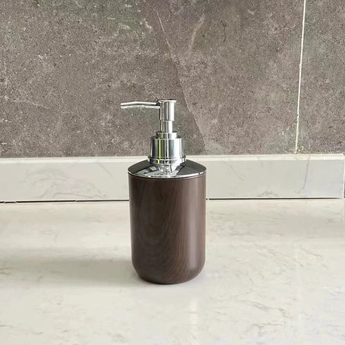 distributeur de savon liquide en plastique marbré 320 ml pour salle de bain - vue 9 sur 8