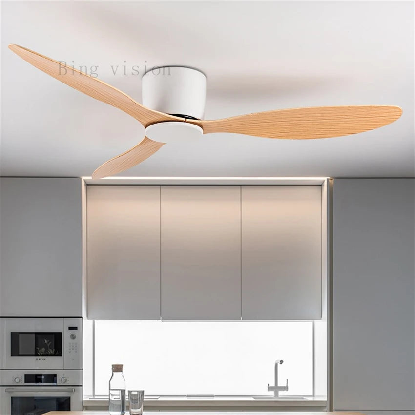 Haute qualité nordique plancher bas moderne ventilateur de plafond lampe DC LED ventilateur de plafond avec télécommande ménage simple ventilateur de plafond - vue 2 sur 14