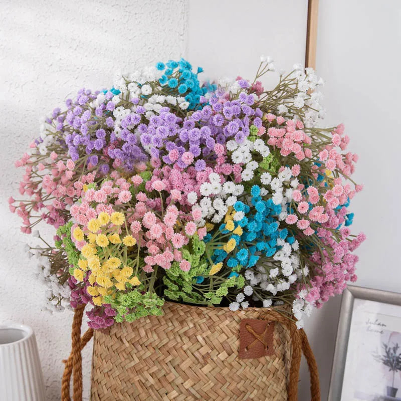 90 têtes de fleurs artificielles pour décorations et bricolage - vue 3 sur 12