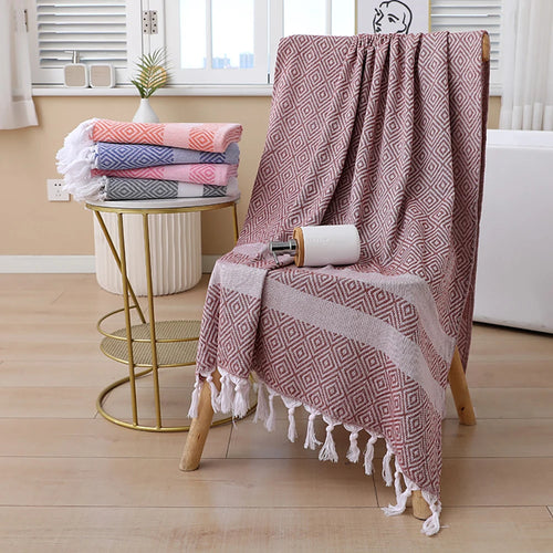 Serviette de plage turque coton motif imprime 180cm