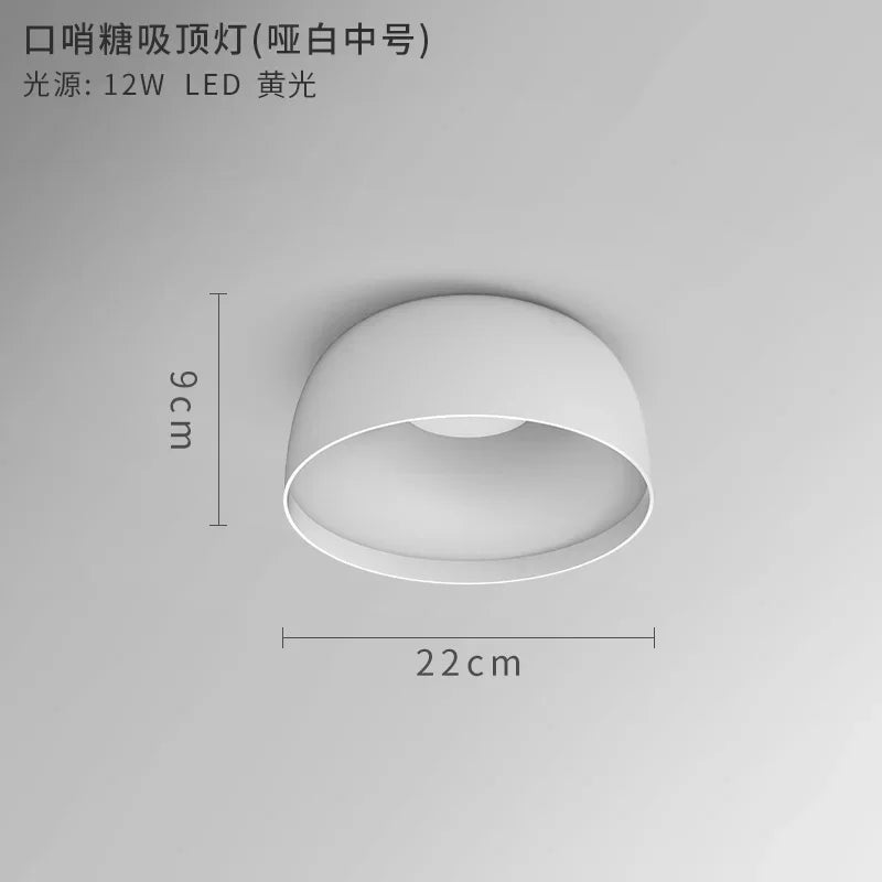 plafonnier nordique led pour éclairage intérieur moderne - vue 9 sur 15