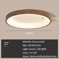plafonniers led imitation bois éclairage rond rectangle carré