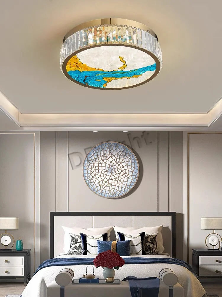 luminaire art déco led dimmable doré - vue 6 sur 26