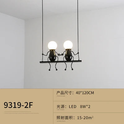 suspension moderne en fer pour décoration nordique - vue 22 sur 22