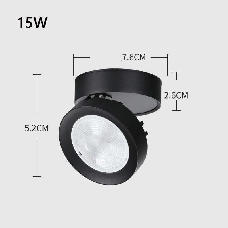 spot led pliable encastrable en aluminium pour maison ou bureau - vue 8 sur 12