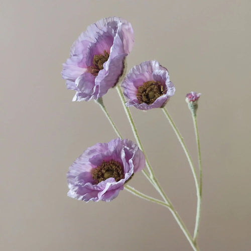 fleurs artificielles de pavot pour décoration mariage jardin et DIY - vue 10 sur 15
