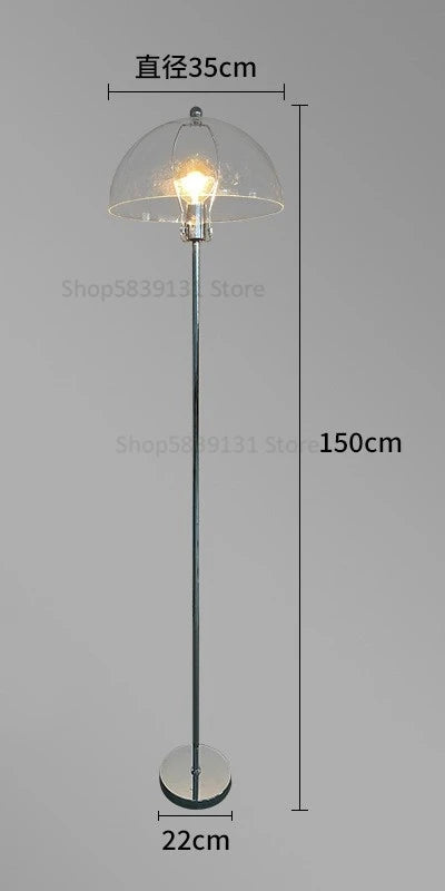 lampadaire led rétro en acrylique avec abat-jour coloré nordique - vue 15 sur 22