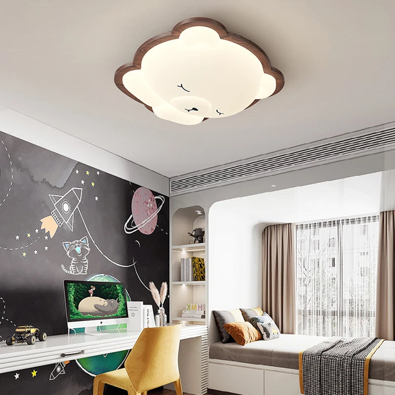 plafonnier ours décoration moderne pour chambre d'enfant - vue 3 sur 10