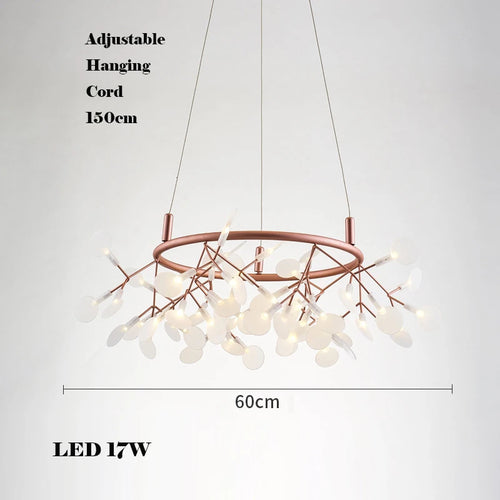 lustre créatif en acier inoxydable et acrylique pour décoration intérieure - vue 11 sur 18