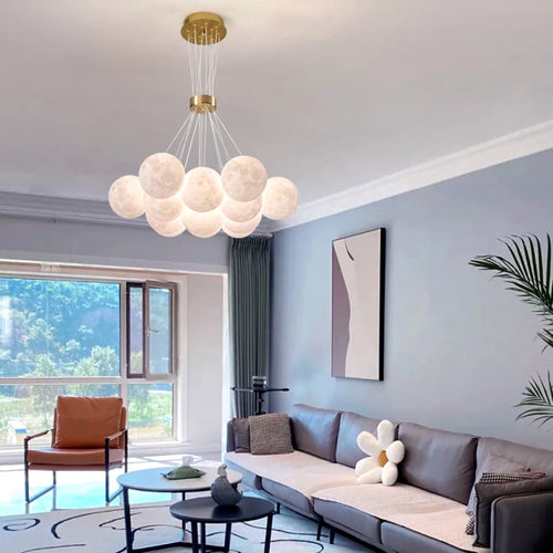 suspension led 3d lustre éclairage winfordo - vue 5 sur 12