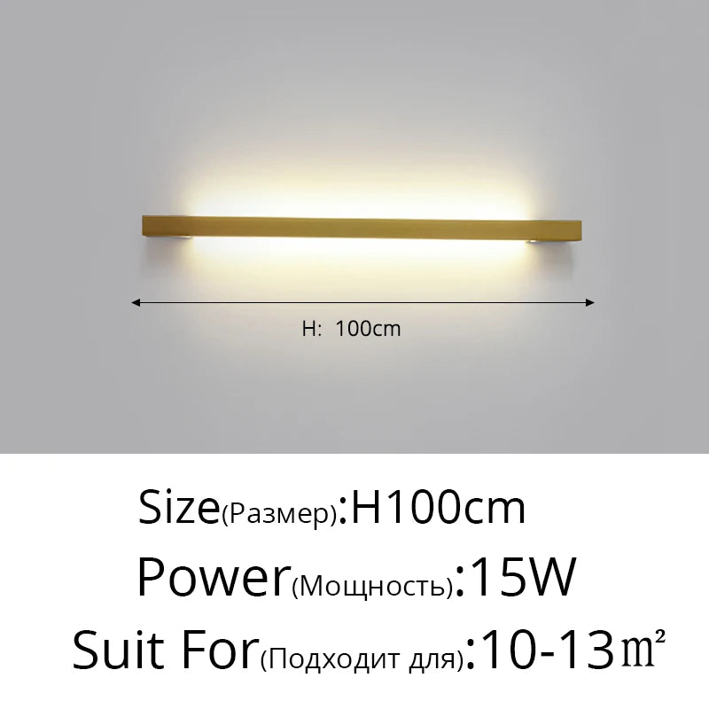 Applique murale à bande LED minimaliste moderne - vue 12 sur 16