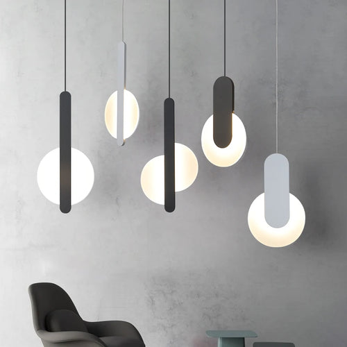 lampe suspension scandinave moderne led long câble - vue 2 sur 9