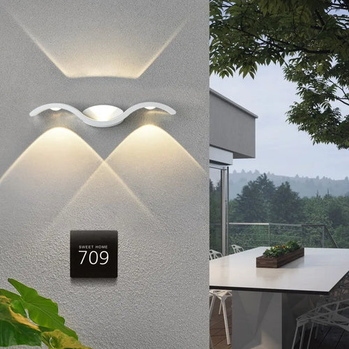 9W/15W applique murale LED lumière jardin applique IP65 extérieur étanche lampe luminaire maison décoration éclairage couloir allée lumière - vue 5 sur 6
