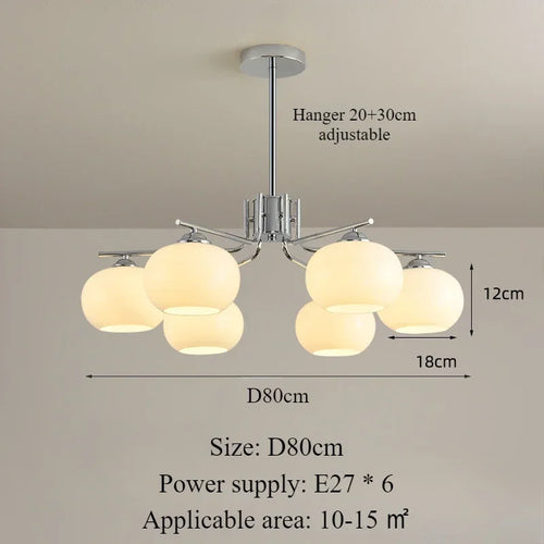 suspension nordique simple style moderne éclairage décoration intérieure - vue 12 sur 19