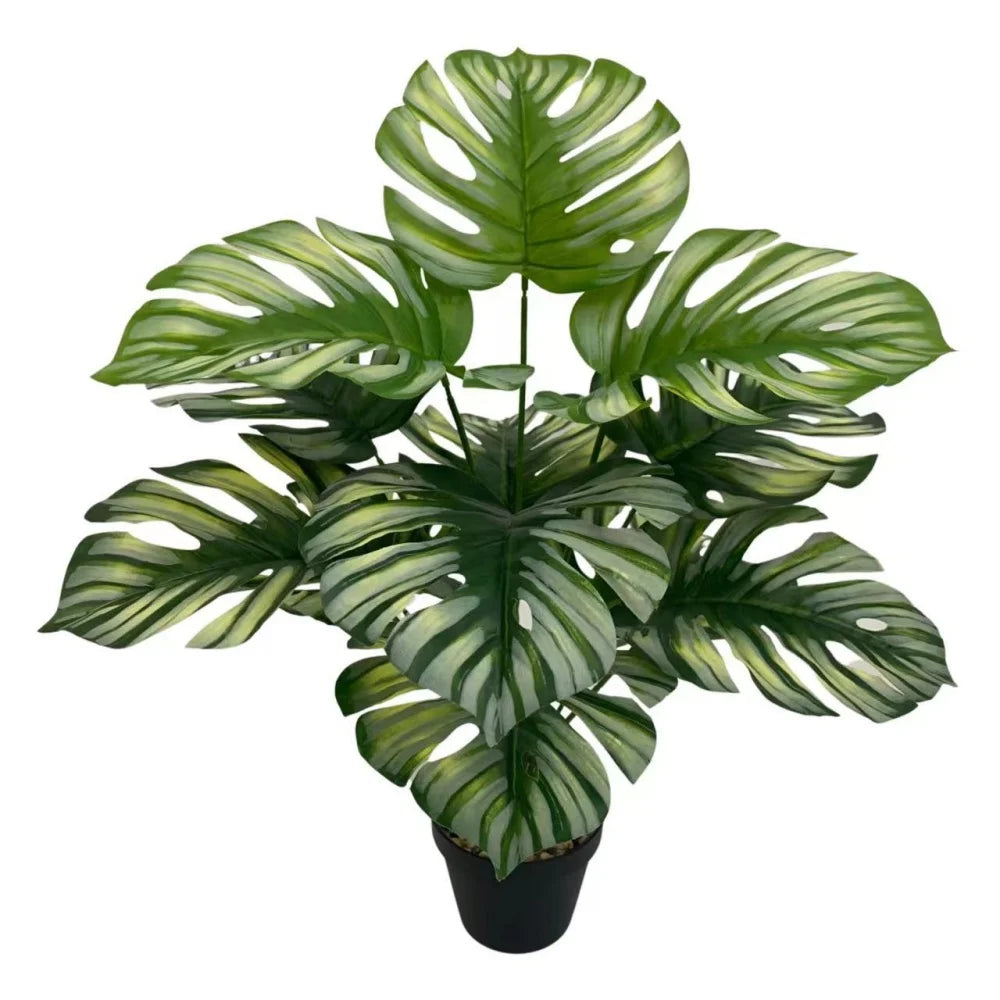 plantes artificielles grandes feuilles décoratives pour intérieur et bureau - vue 18 sur 24