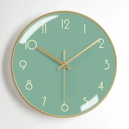 horloge murale moderne en métal esthétique et silencieuse - vue 14 sur 17