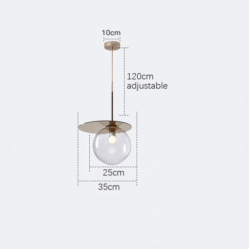 suspension moderne en verre teinté pour décoration intérieure - vue 10 sur 11