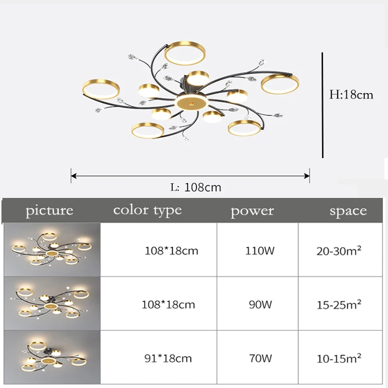 lustre nordique lumineux pour un éclairage intérieur élégant - vue 4 sur 7