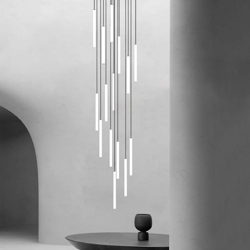 lustre moderne minimaliste de luxe pour duplex - vue 2 sur 15