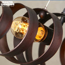 suspension pivotante rétro en corne de bœuf à led